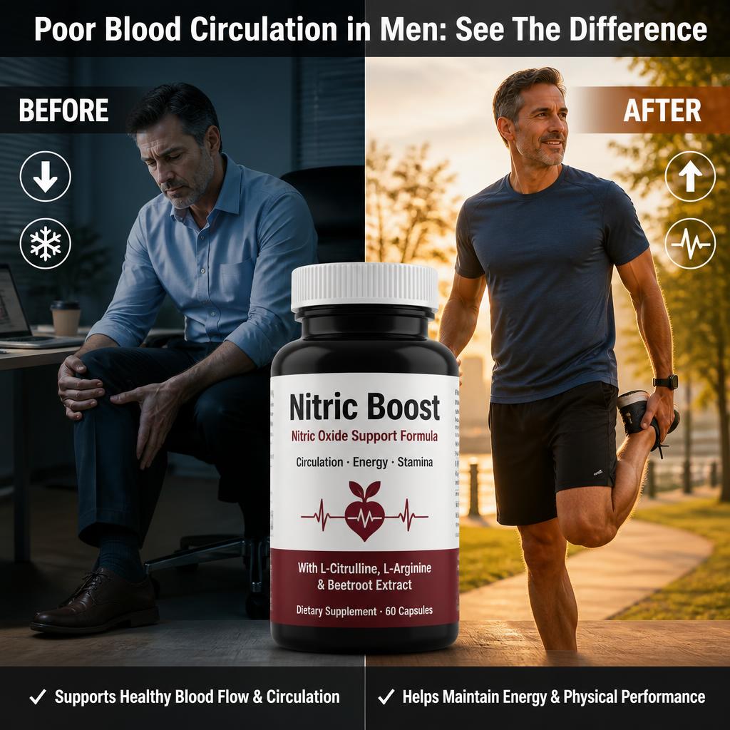 Poor blood circulation in men